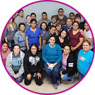 A group of distribution employees sitting